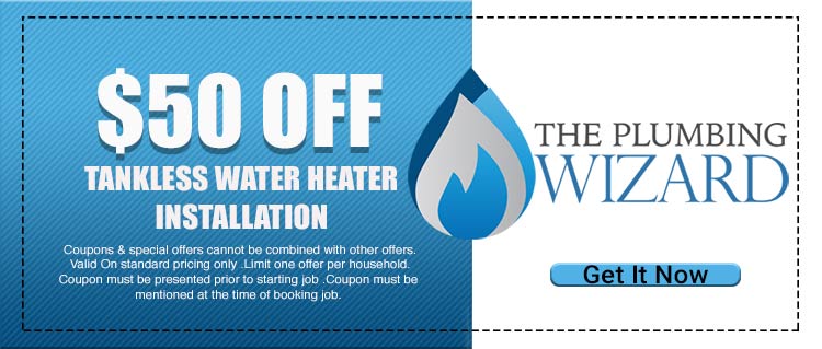 $50 Off Voucher For A Tankless Water Heater Installation - Local Sydney Plumber - The Plumbing Wizard